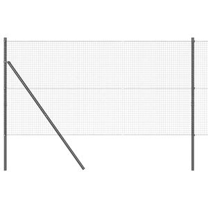 vidaXL Ground Fix Geschwei&szlig;ter Drahtzaun 25 x 1,4 m (B x H)
