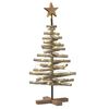 vidaXL Weihnachtsbaum mit St&auml;nder Braun 90 cm Massivholz Teak