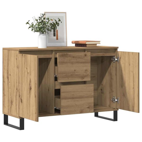 vidaXL Sideboard Artisan-Eiche 101,5x35x70 cm Holzwerkstoff