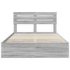 vidaXL Bettrahmen Graues Sonoma 140 x 190 cm Ingenieurs Holz