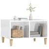 vidaXL Couchtisch Hochglanz-Weiß 60x50x36,5 cm Holzwerkstoff
