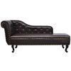 Recamiere Chaiselongue Chesterfield braun