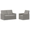 vidaXL Sofa-Set 2 pcs Hellgrau Samt (V)