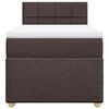 vidaXL Boxspringbett mit Matratze Dunkelbraun 90x200 cm Stoff
