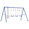 vidaXL Outdoor Schaukelset Mehrfarbig 330 x 185 x 185 cm Stahl und PE