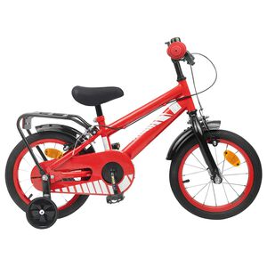 vidaXL Kinderfahrrad 12 Zoll f&uuml;r 2-4 Jahre alt Rot