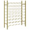 vidaXL Weinregal f&uuml;r 48 Flaschen Golden Metall