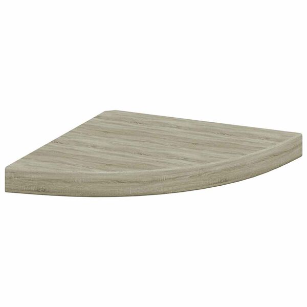 vidaXL Eck-Schweberegal Eichen-Optik 35x35x3,8 cm MDF
