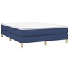 vidaXL Boxspringbettgestell Blau 140x190 cm Stoff