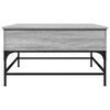 vidaXL Couchtisch Grau Sonoma 80x80x45 cm Holzwerkstoff und Metall