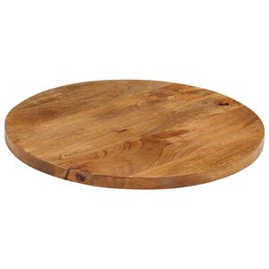 vidaXL Tischplatte &Oslash; 40x2,5 cm Rund Massivholz Mango