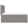 vidaXL Boxspringbett mit Matratze Taupe 140x200 cm Stoff