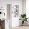 vidaXL Highboard Wei&szlig; 70x35x180 cm Holzwerkstoff