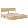 vidaXL Aufbewahrungsbett Sonoma-Eiche 180 x 200 cm Holzwerkstoff
