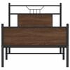 vidaXL Bettgestell ohne Matratze Braun Eiche 90x190 cm Holzwerkstoff