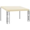 vidaXL Wand-Pavillon 4x3x2,5 m Cremewei&szlig;