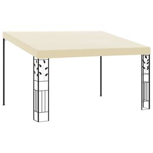 vidaXL Wand-Pavillon 4x3x2,5 m Cremewei&szlig;