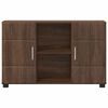 vidaXL Sideboard mit Regal Braun Eichen-Optik 88,5 x 30,5 x 55,5 cm