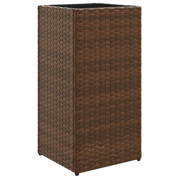 vidaXL Pflanzk&uuml;bel Braun 30x30x60 cm Poly Rattan