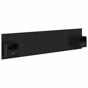 vidaXL Kopfteil mit Schrank 3 stk. Schwarz Eichen-Optik Holzwerkstoff