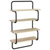 vidaXL 4-stufiges Wandregal Sonoma-Eiche 40 x 24,5 x 104 cm