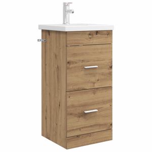vidaXL Badezimmerschrank mit Waschbecken Artisan-Eiche