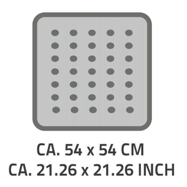 RIDDER Duscheinlage Zebra 54x54 cm Wei&szlig; und Schwarz
