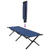 vidaXL Klapp Schlafbett f&uuml;rs Camping 2 pcs Blau 193 x 69 x 45 cm