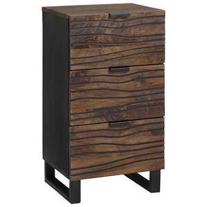 vidaXL Sideboard Braun 40 x 33 x 75 cm massives Mangoholz