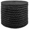 vidaXL Juteseil 160 mm 50 m Schwarz 100% Tossa Jute