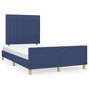 vidaXL Bettgestell ohne Matratze Blau 120x200 cm Stoff