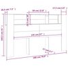 vidaXL Kopfteil mit Ablagen Sonoma-Eiche 180x18,5x104,5 cm