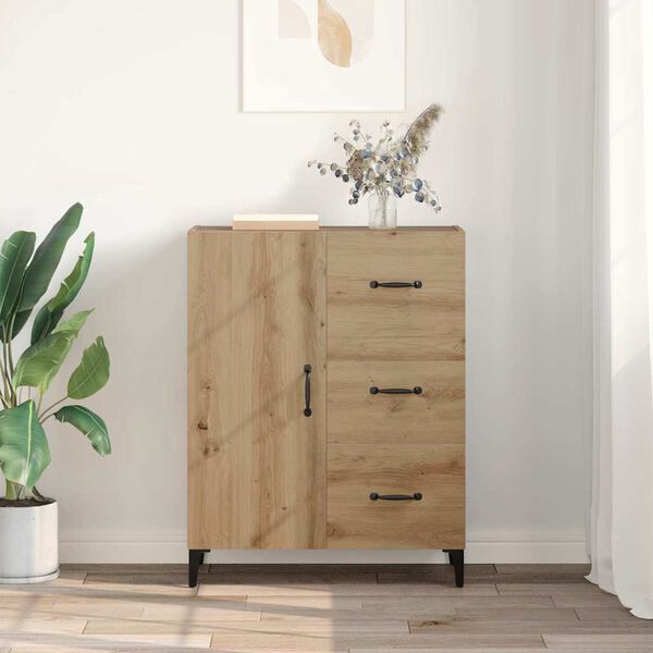vidaXL Sideboard Artisan-Eiche 69,5 x 34 x 90 cm Holzwerkstoff