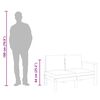 vidaXL Gartensofa mit 1 Armlehne 2-Sitzer Massivholz Akazie