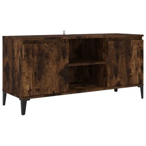 vidaXL TV-Schrank mit Metallbeinen R&auml;uchereiche 103,5x35x50 cm