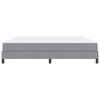 vidaXL Boxspringbett mit Matratze Hellgrau 200 x 200 cm Stoff