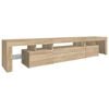 vidaXL TV-Schrank mit LED-Leuchten Sonoma-Eiche 215x36,5x40 cm