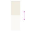 vidaXL Verdunkelungsrollo Cremewei&szlig; 50x130cm Stoffbreite 45,7 cm