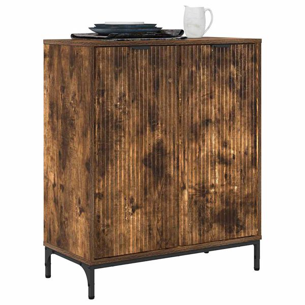 vidaXL Sideboard Ger&auml;ucherte Eiche 69,5 x 33 x 82 cm Holzwerkstoff
