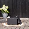 Keter Gartentisch/ Gartenbox mit Stauraum Claire Graphitgrau