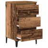 vidaXL Nachttisch mit Schubladen Altholz 45 x 35 x 44 cm Holzwerkstoff
