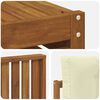 vidaXL Outdoor-Sofagarnitur mit Kissen 7 pcs Natur und Creme