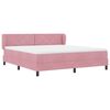 vidaXL Boxspringbett mit Kopfteil Rosa 180 x 200 cm Samt