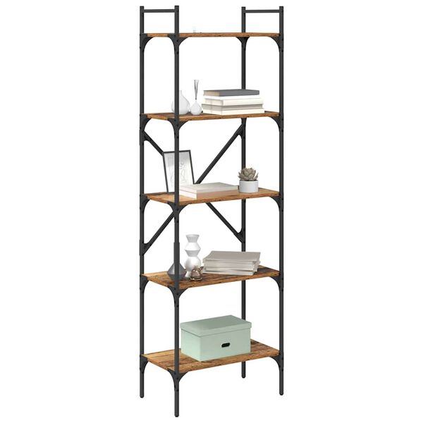vidaXL B&uuml;cherregal Altholz 56 x 32 x 174 cm Holzwerkstoff