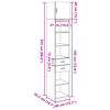 vidaXL Hochschrank Schmal Eichen-Optik 40x42,5x225 cm Holzwerkstoff