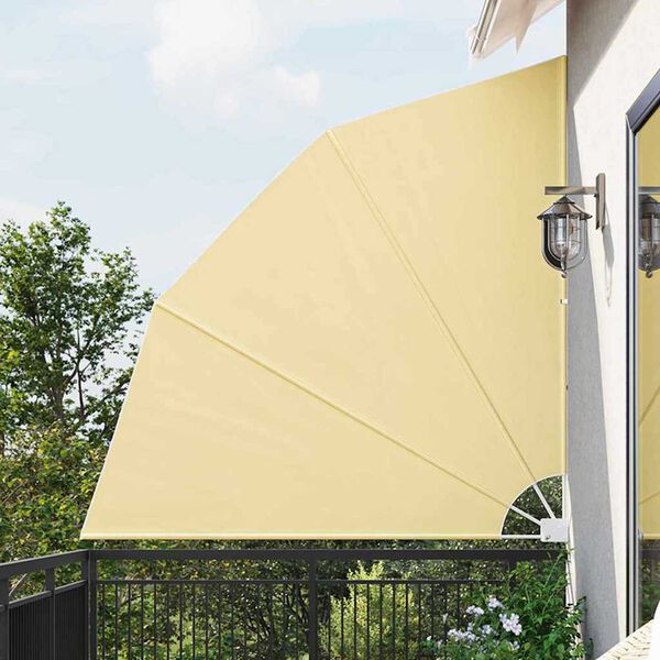 vidaXL Balkon Sichtschutz Sand 210 x 210 cm Stoff