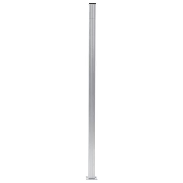 vidaXL Zaunpfosten 2 Stk. Aluminium 185 cm