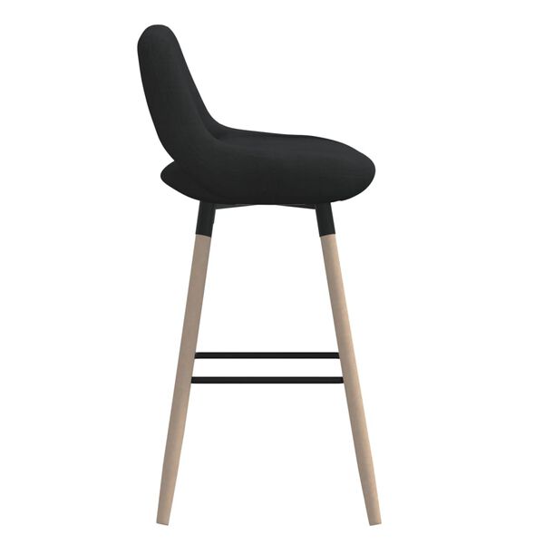 vidaXL Barhocker Schwarz Stoff