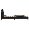 vidaXL Bettgestell "Viana" ohne Matratze Schwarz 100x203 cm Kunstleder