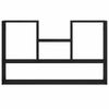 vidaXL Wandregal Schwarz Eichen-Optik 99x15x60 cm Holzwerkstoff